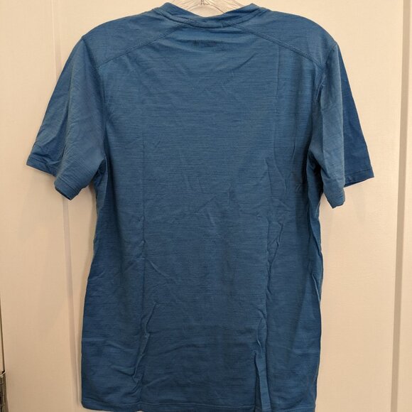Smartwool Merino 150 T-Shirt Mens Small Blue Crew Neck Short Sleeve Baselayer - Picture 5 of 5